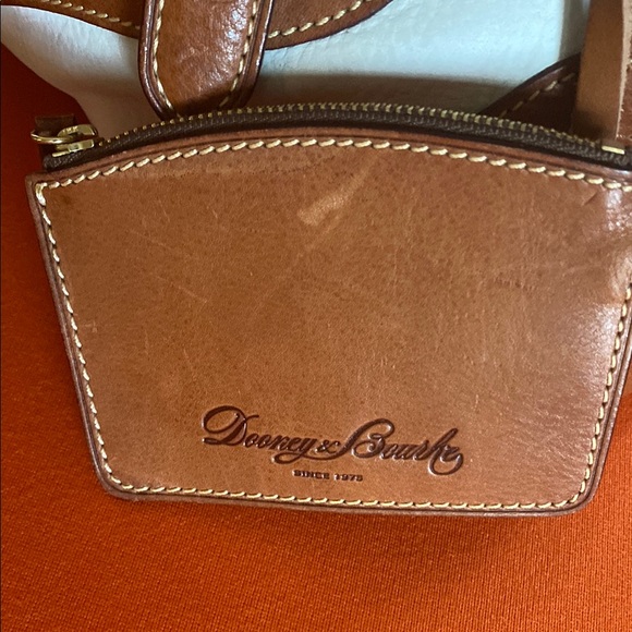 Dooney & Bourke Brown and White Hobo Bag with Structured Silhouette - Picture 5 of 7